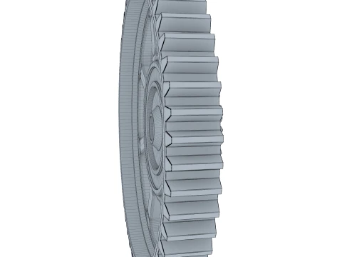 Gear Spur D524mm T119mm M1 3D Model