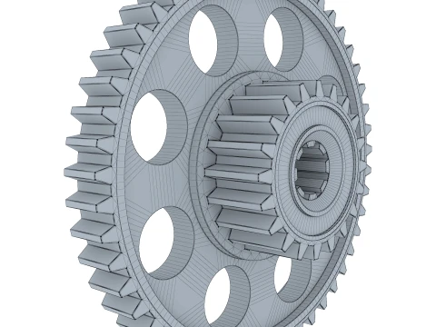 Gear Spur D567mm T161mm M1 3D Model