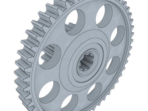 Gear Spur D567mm T161mm M1 3D Model