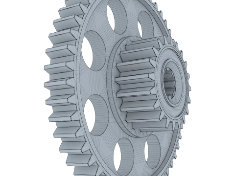 Gear Spur D567mm T161mm M1 3D Model