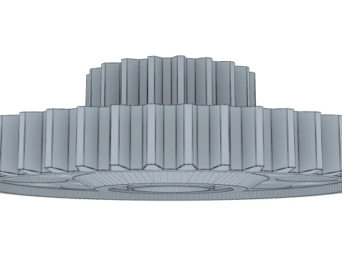 Gear Spur D567mm T161mm M1 3D Model