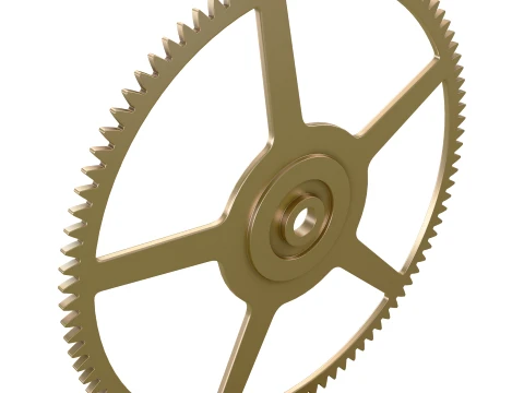 Gear Spur D593mm T18mm M1 3D Model