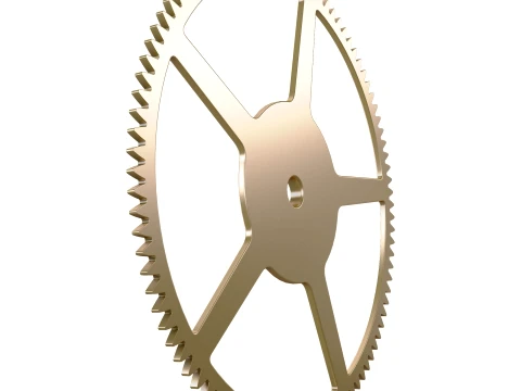 Gear Spur D593mm T18mm M1 3D Model