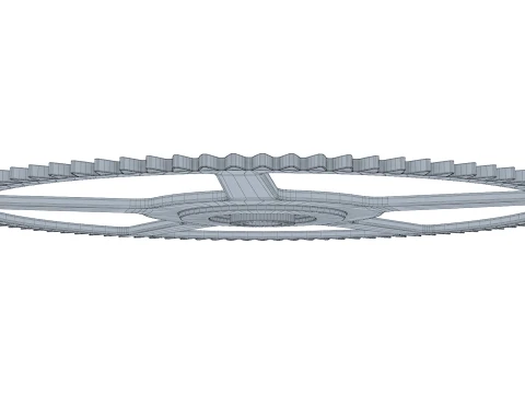 Gear Spur D593mm T18mm M1 3D Model