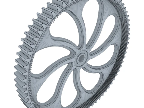 Gear Spur D787mm T96mm M1 3D Model