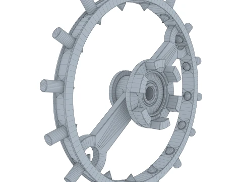 Pinwheel Gear Assembly M1 3D Model