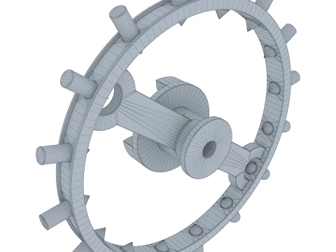 Pinwheel Gear Assembly M1 3D Model