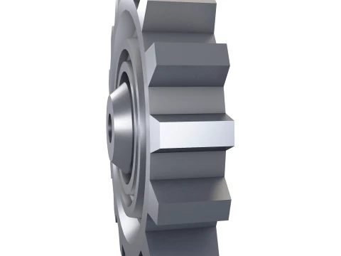 Sperone D420mm T122mm M1 Basso Poly Modello 3D