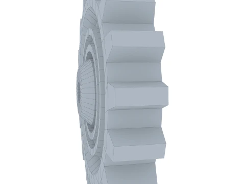 Sperone D420mm T122mm M1 Basso Poly Modello 3D