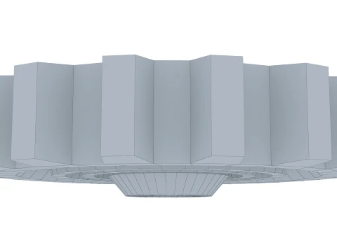 Sperone D420mm T122mm M1 Basso Poly Modello 3D