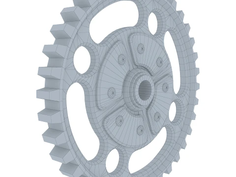 Sperone D435mm T53mm M1 Basso Poly Modello 3D