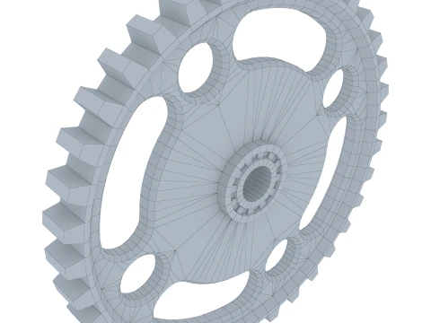 Sperone D435mm T53mm M1 Basso Poly Modello 3D
