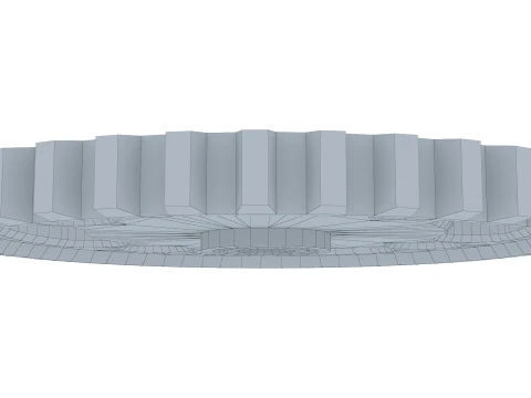 Sperone D435mm T53mm M1 Basso Poly Modello 3D
