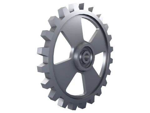 Engranaje recto D556mm T59mm M1 Low Poly Modelo 3D