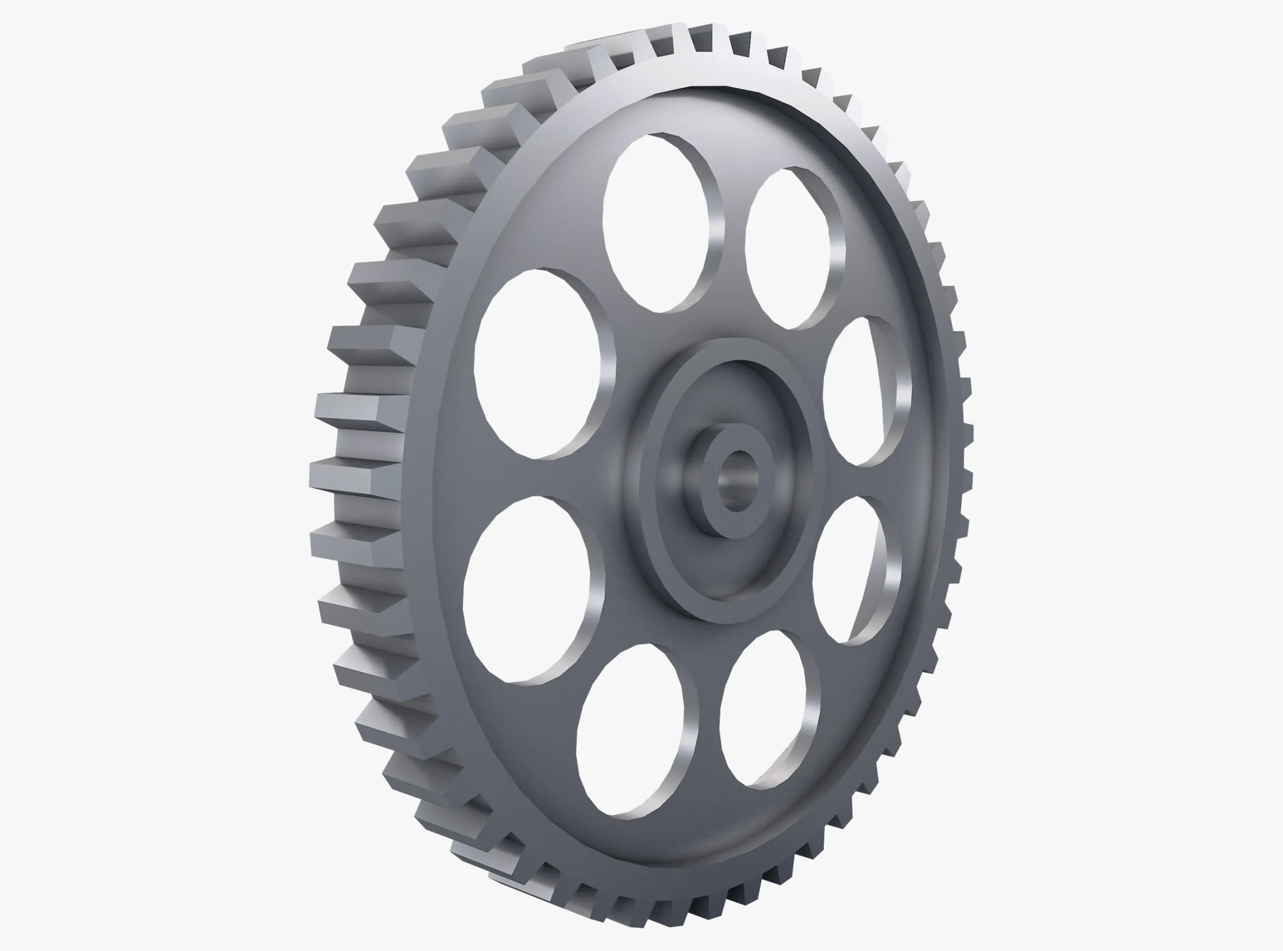 Gear Spur D568mm T60mm M1 Low Poly 3D Model .c4d .max .obj .3ds .fbx .stl .blend 