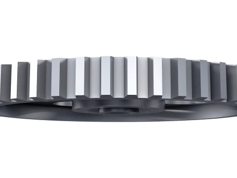 Gear Spur D568mm T60mm M1 Low Poly 3D Model