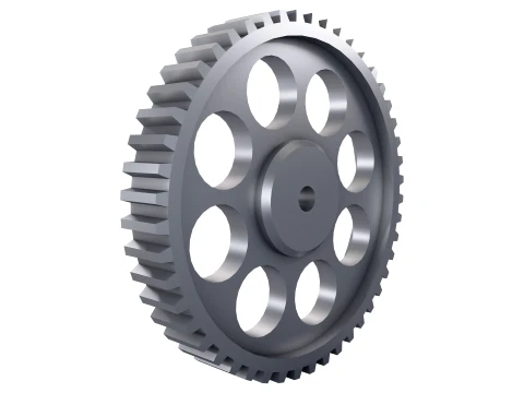 Engranaje recto D568mm T82mm M1 Low Poly Modelo 3D