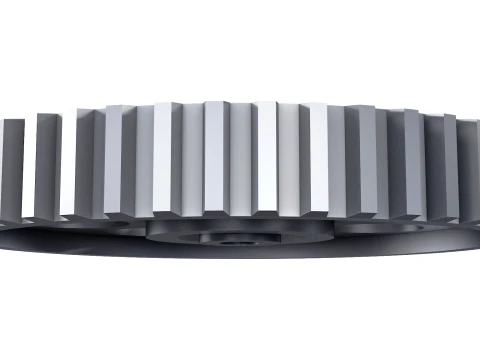 Gear Spur D568mm T82mm M1 Low Poly 3D Model