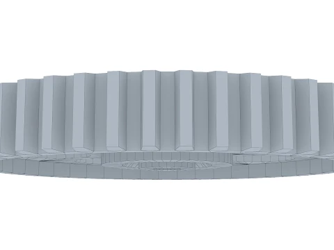 Gear Spur D568mm T82mm M1 Low Poly 3D Model