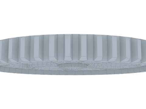 Dente de engrenagem D569mm T63mm M1 Low Poly Modelo 3D
