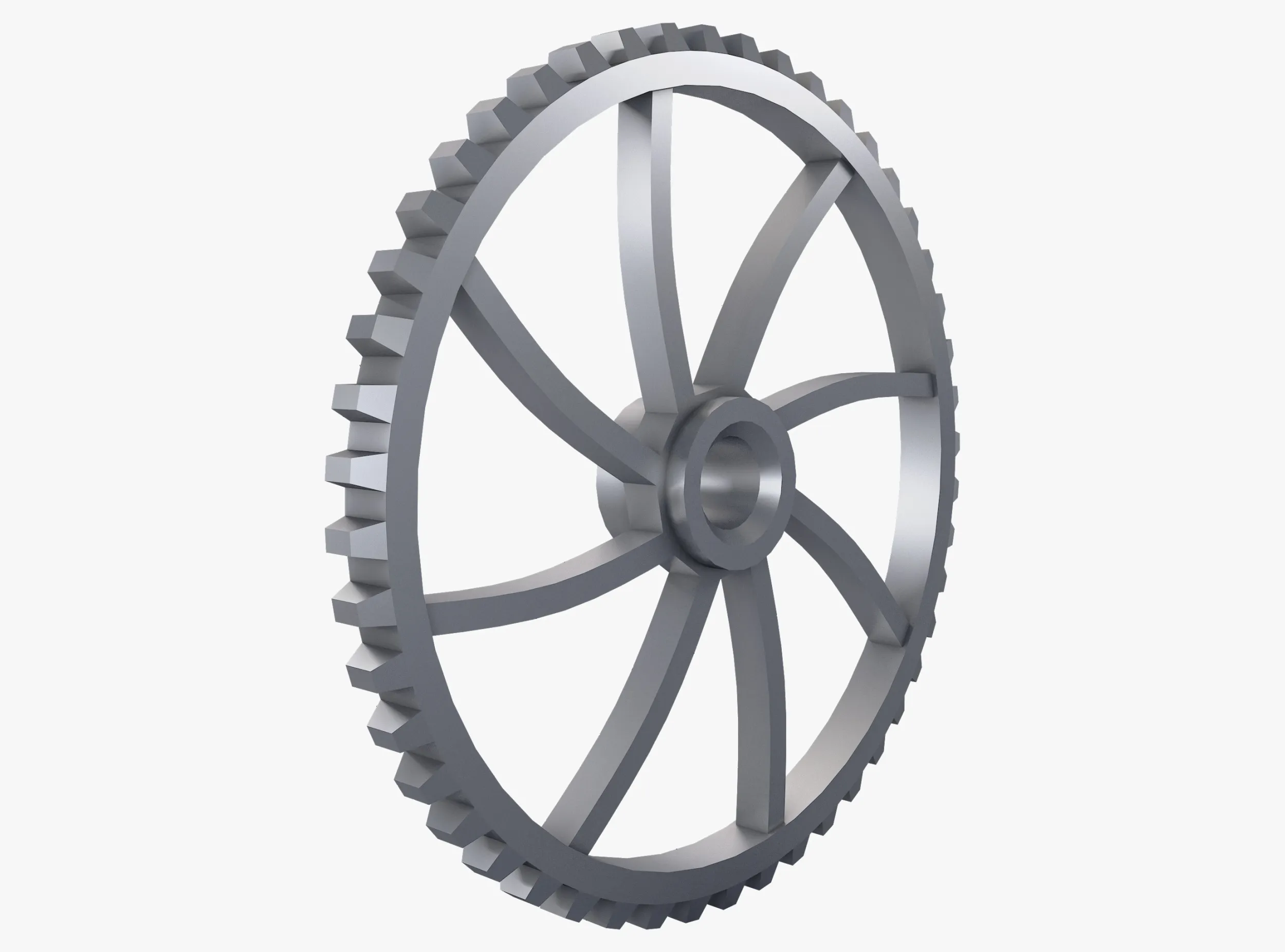Sperone per ingranaggi D569mm T76mm M1 Low Poly Modello 3D .c4d .max .obj .3ds .fbx .stl .blend
