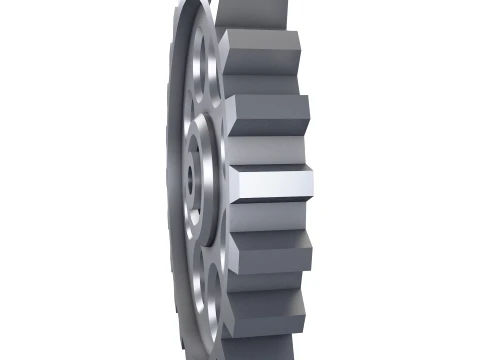 Sperone D601mm T82mm M1 Basso Poly Modello 3D