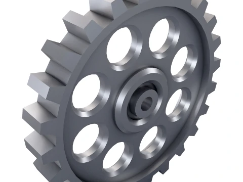 Sperone D601mm T82mm M1 Basso Poly Modello 3D