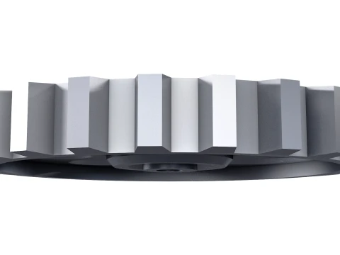 Sperone D601mm T82mm M1 Basso Poly Modello 3D