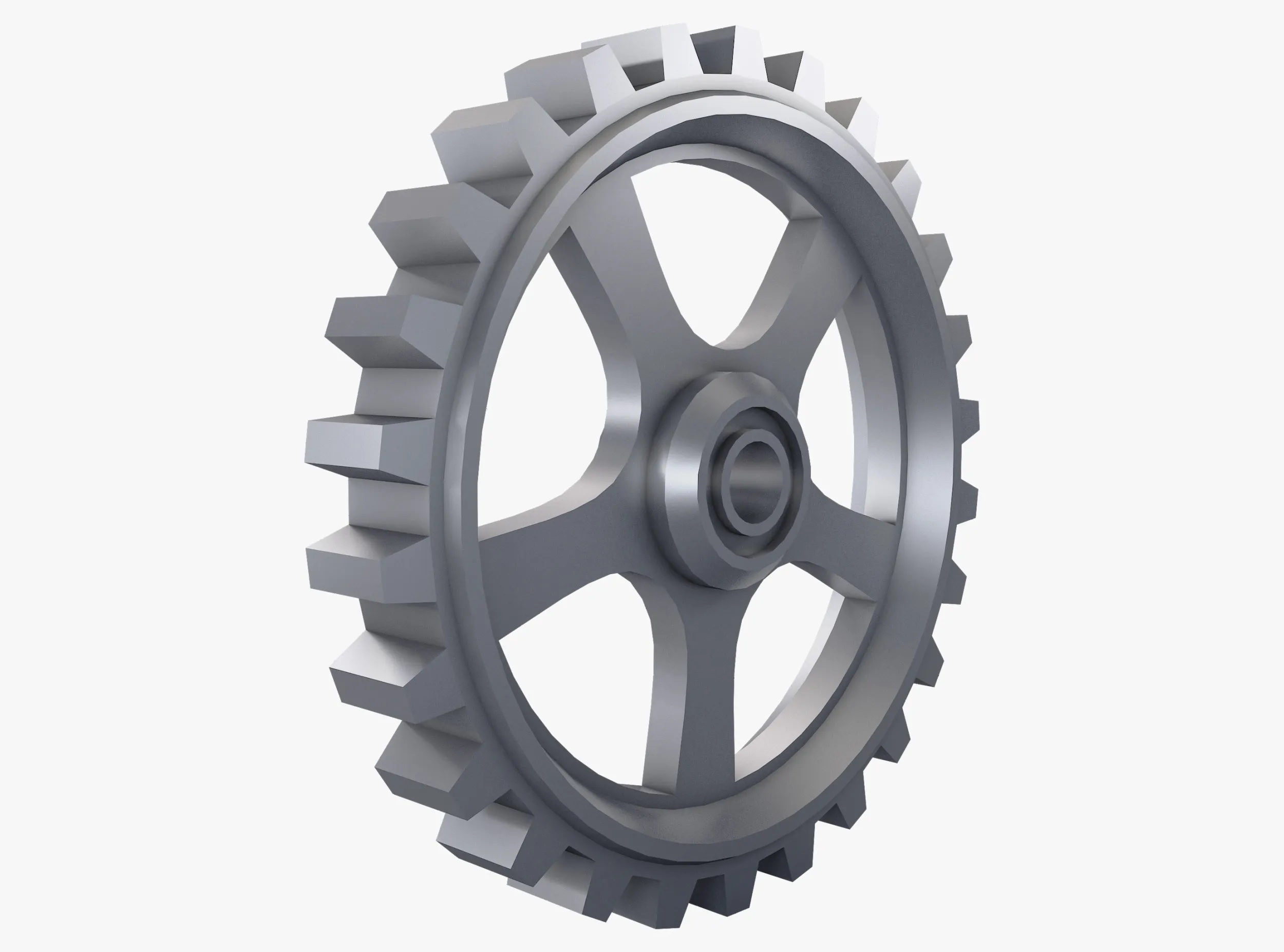Sperone D645mm T102mm M1 Basso Poly Modello 3D .c4d .max .obj .3ds .fbx .stl .blend
