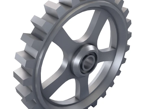Sperone D645mm T102mm M1 Basso Poly Modello 3D