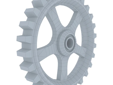 Sperone D645mm T102mm M1 Basso Poly Modello 3D