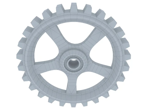 Sperone D645mm T102mm M1 Basso Poly Modello 3D