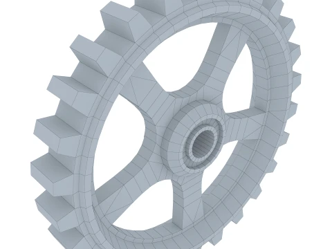 Sperone D645mm T102mm M1 Basso Poly Modello 3D