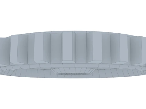 Sperone D645mm T102mm M1 Basso Poly Modello 3D