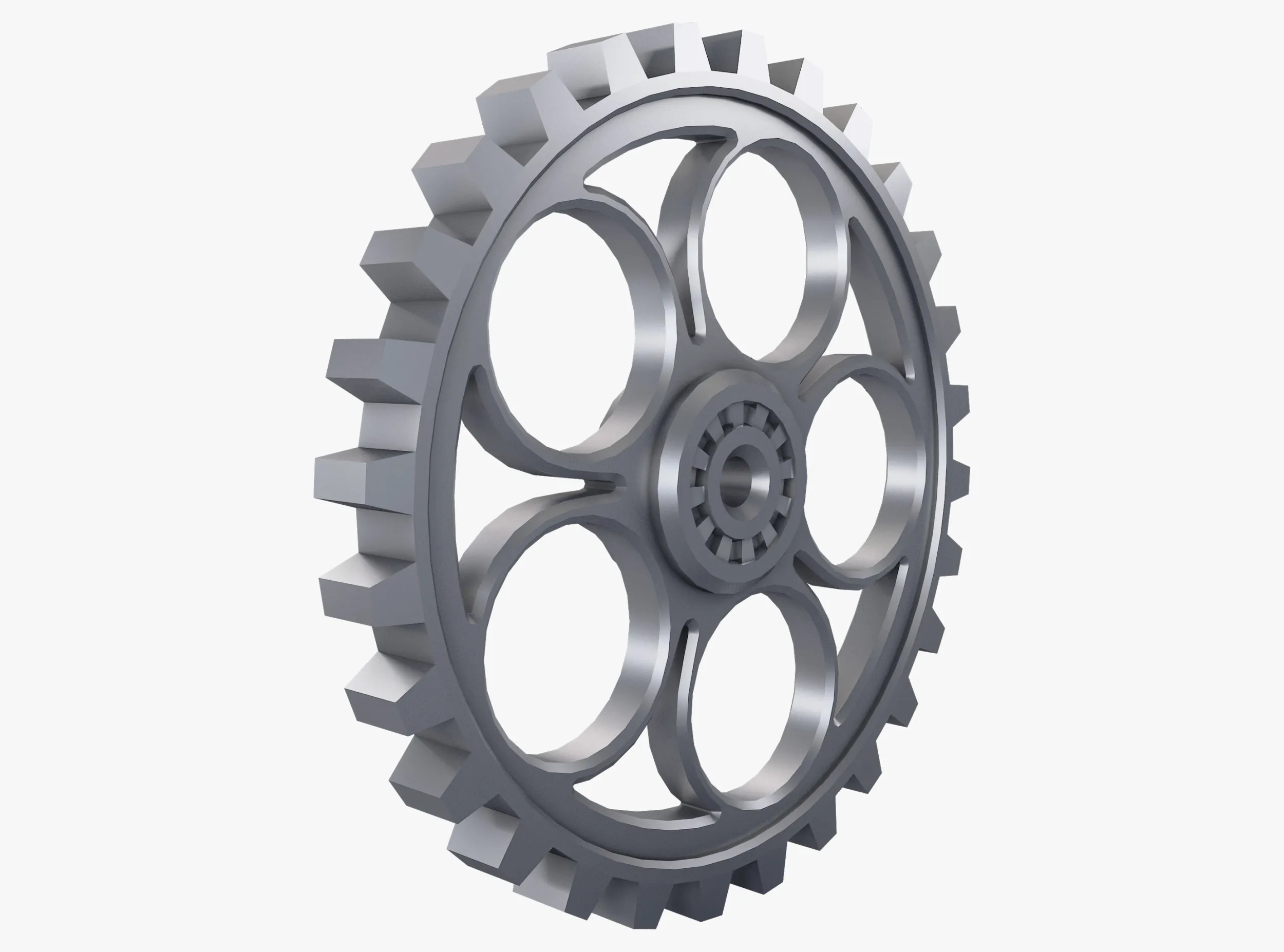 Gear Spur D690mm T82mm M1 Low Poly 3D Model .c4d .max .obj .3ds .fbx .stl .blend 