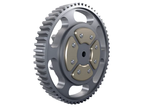 Engranaje recto D703mm T215mm M1 Low Poly Modelo 3D