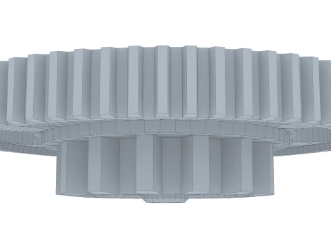 Gear Spur D703mm T215mm M1 Low Poly 3D Model