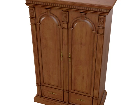 2 Door Wardrobe Verona 21M 3D Model