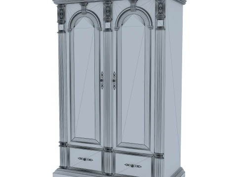 2 Door Wardrobe Verona 21M 3D Model