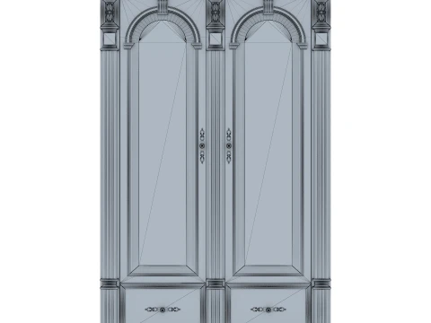 2 Door Wardrobe Verona 21M 3D Model