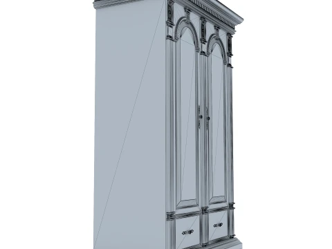 2 Door Wardrobe Verona 21M 3D Model