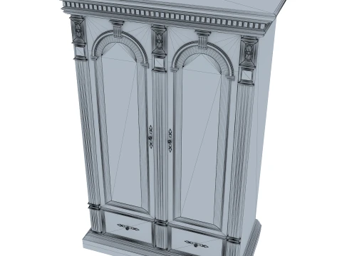 2 Door Wardrobe Verona 21M 3D Model