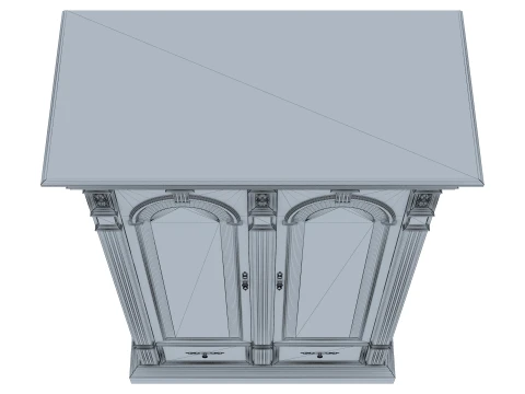 2 Door Wardrobe Verona 21M 3D Model