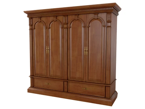 4 Door Wardrobe Verona 24 1M 3D Model