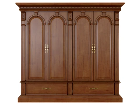 4 Door Wardrobe Verona 24 1M 3D Model
