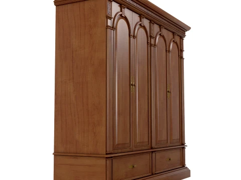 4 Door Wardrobe Verona 24 1M 3D Model