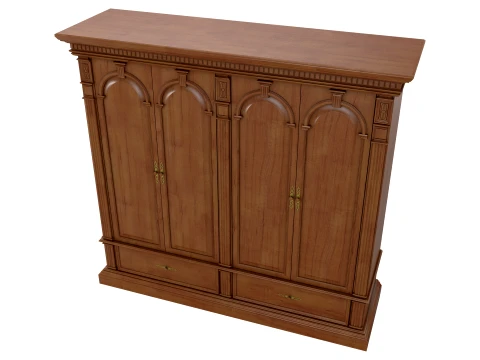 4 Door Wardrobe Verona 24 1M 3D Model