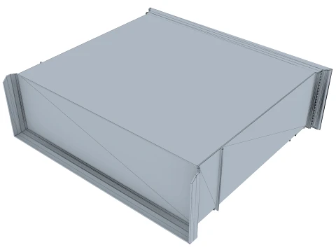 4 Door Wardrobe Verona 24 1M 3D Model