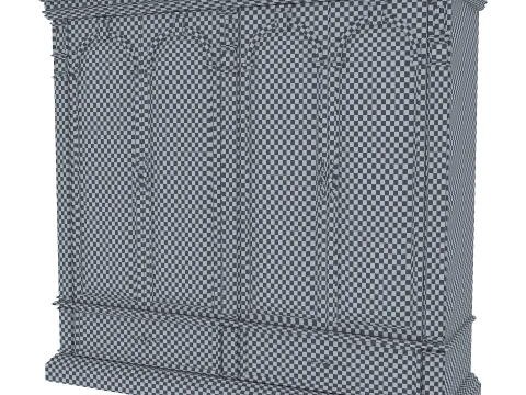4 Door Wardrobe Verona 24 1M 3D Model