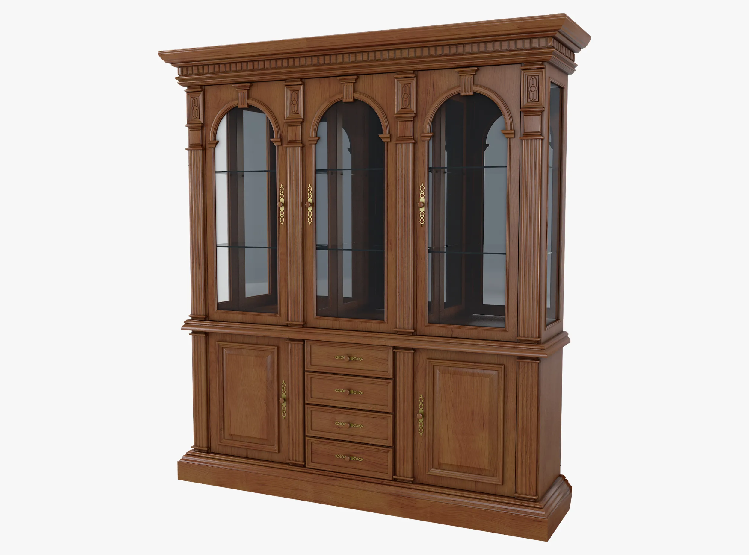 Buffet Cabinet Verona 8M 3D Model .c4d .max .obj .3ds .fbx .stl .blend